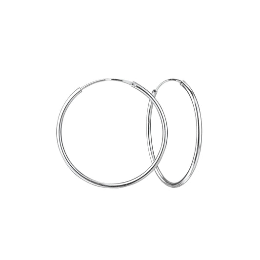 Everyday Silver Hoop Earrings