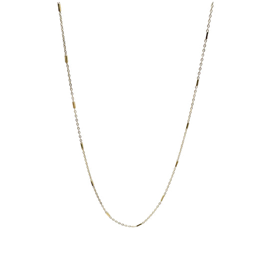 Delicate Beaded Look Chain Necklace