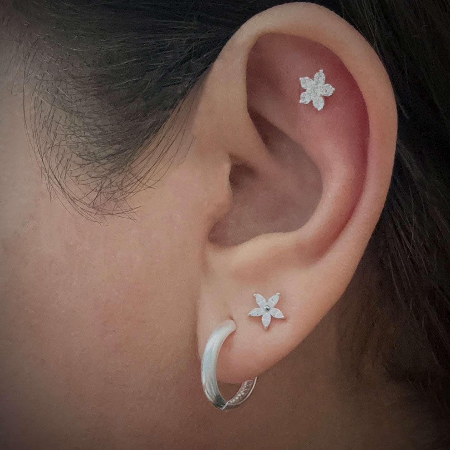 Twinkle Twinkle White CZ Stud Earrings