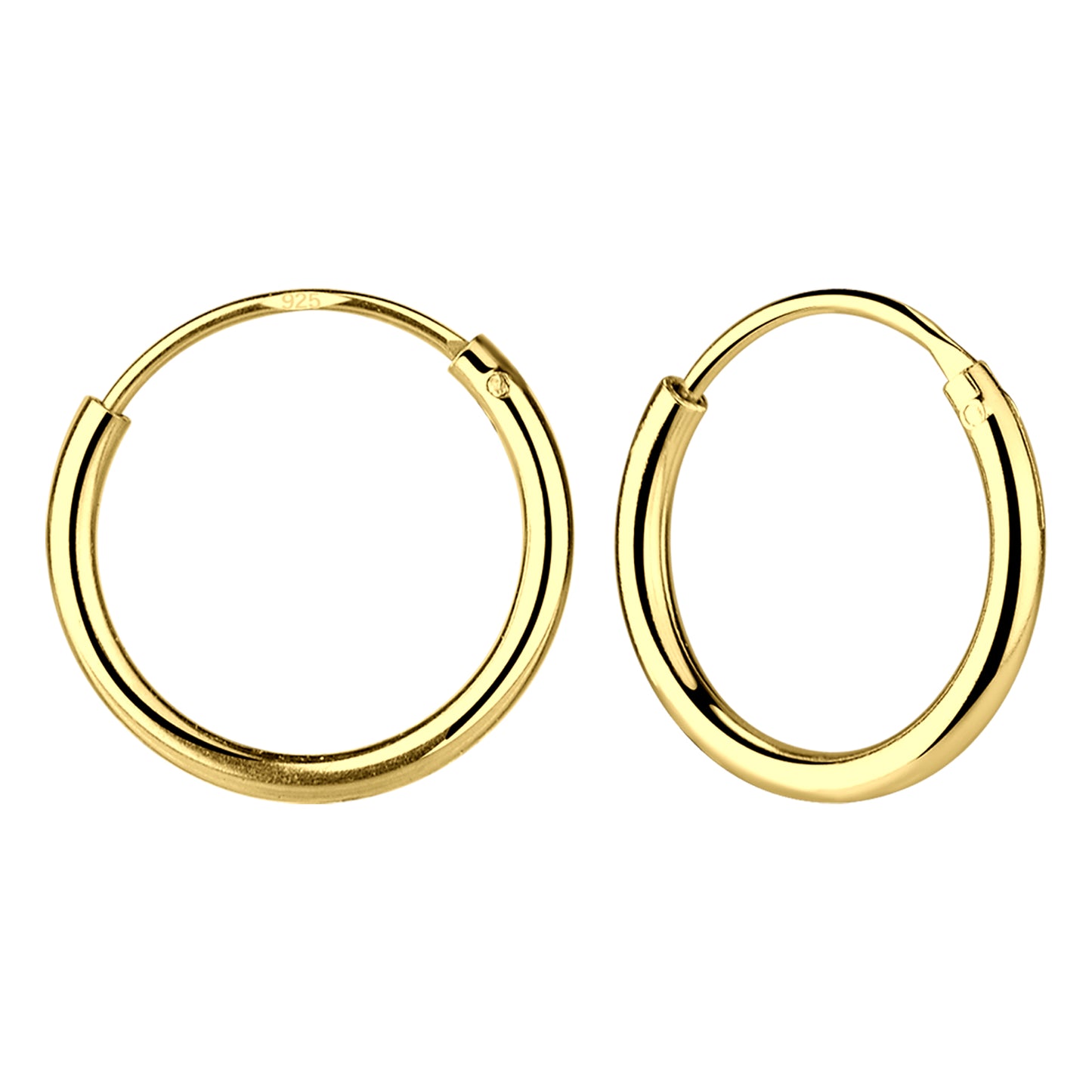 Simple Gold Hoop Earrings